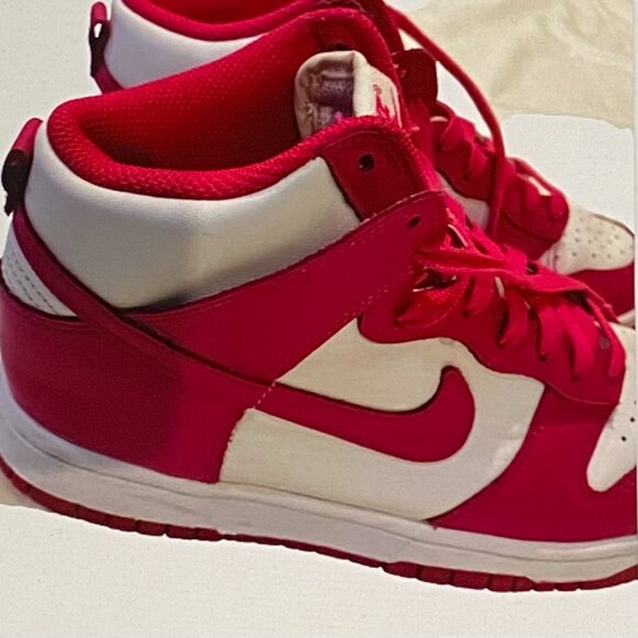 NIKE LADIES DUNK HIGH POINT SNEAKERS SZ 8 GREAT COND - Picture 5 of 10